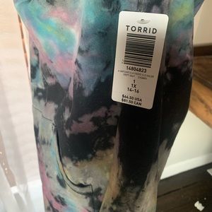 Torrit terry cold shoulder long sleeve sweatshirt